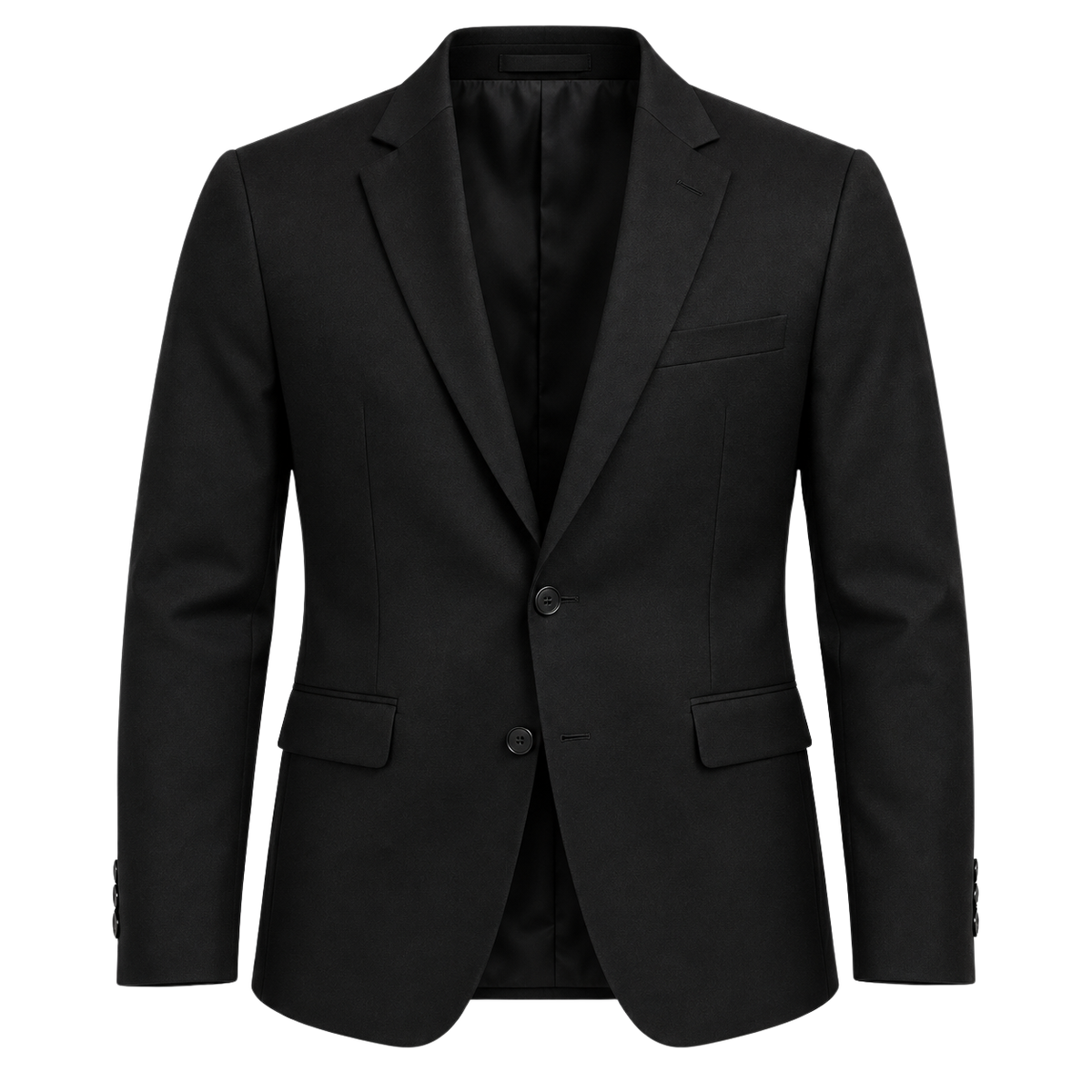 Tailored Black Wool Blazer | Rivenor Velow