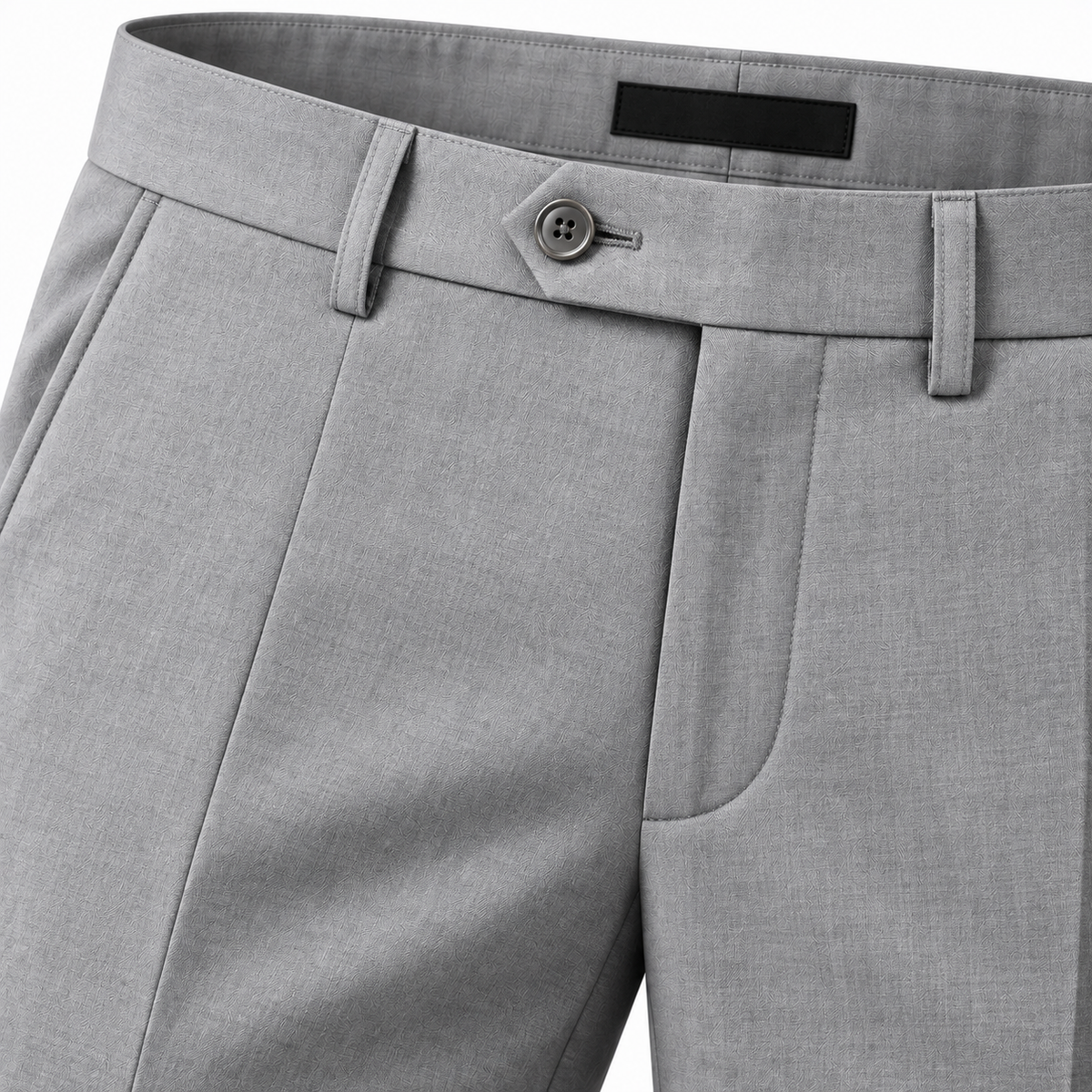 Tailored Light Grey Wool Trousers | Rivenor Velow