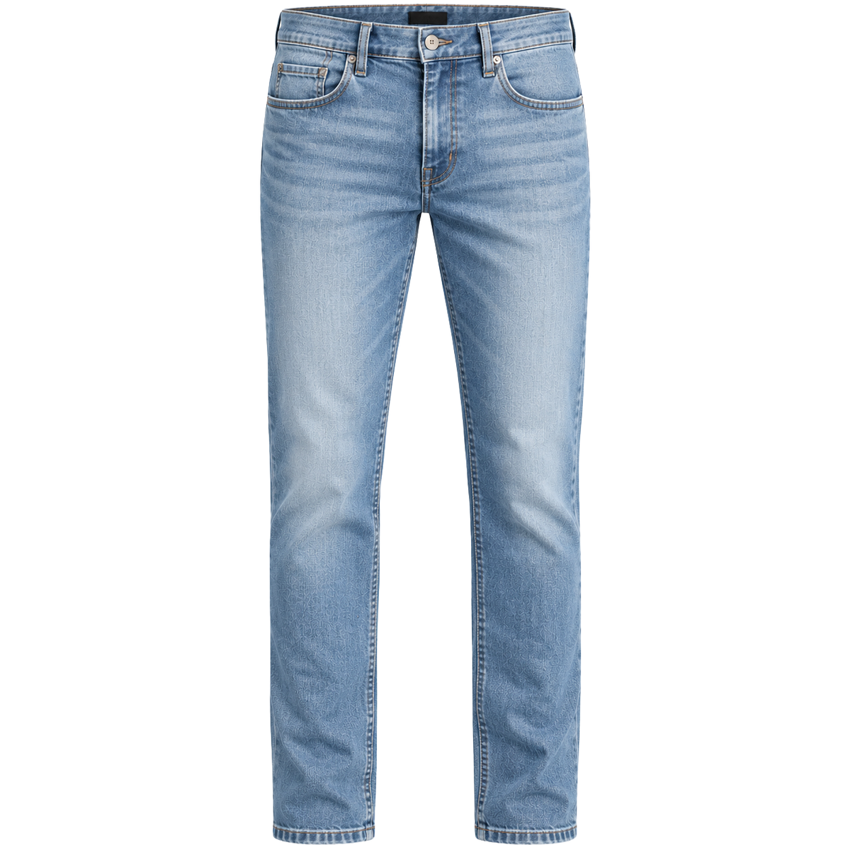 Light Wash Straight-Fit Denim Jeans | Rivenor Velow