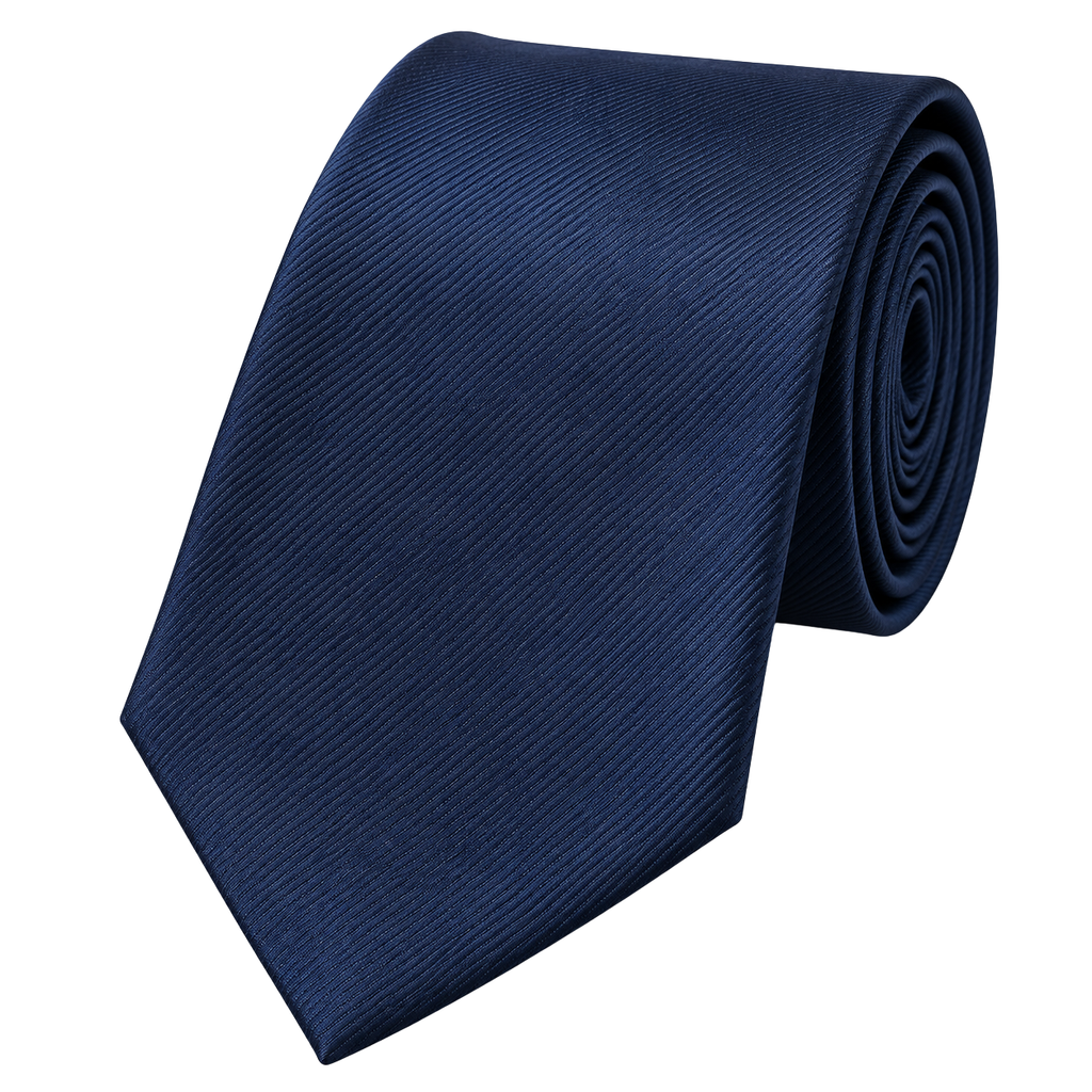 Navy Textured Silk Tie | Rivenor Velow