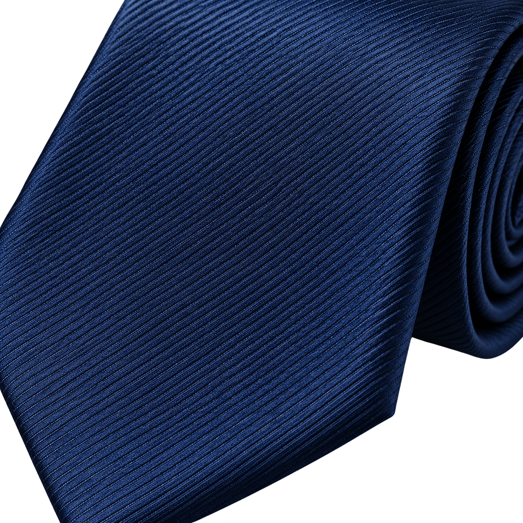 Navy Textured Silk Tie | Rivenor Velow