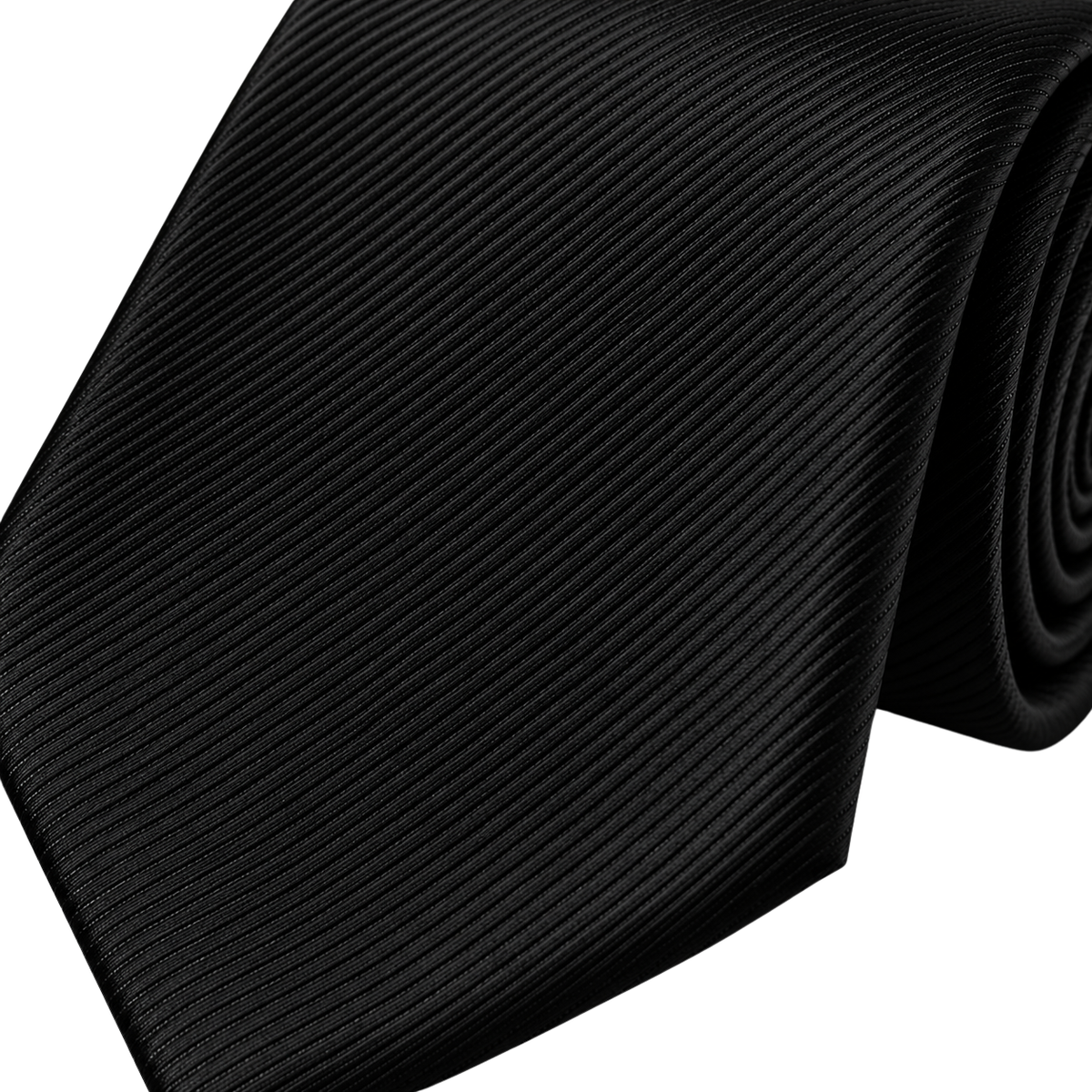 Black Textured Silk Tie | Rivenor Velow