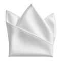 White Silk Pocket Square | Rivenor Velow