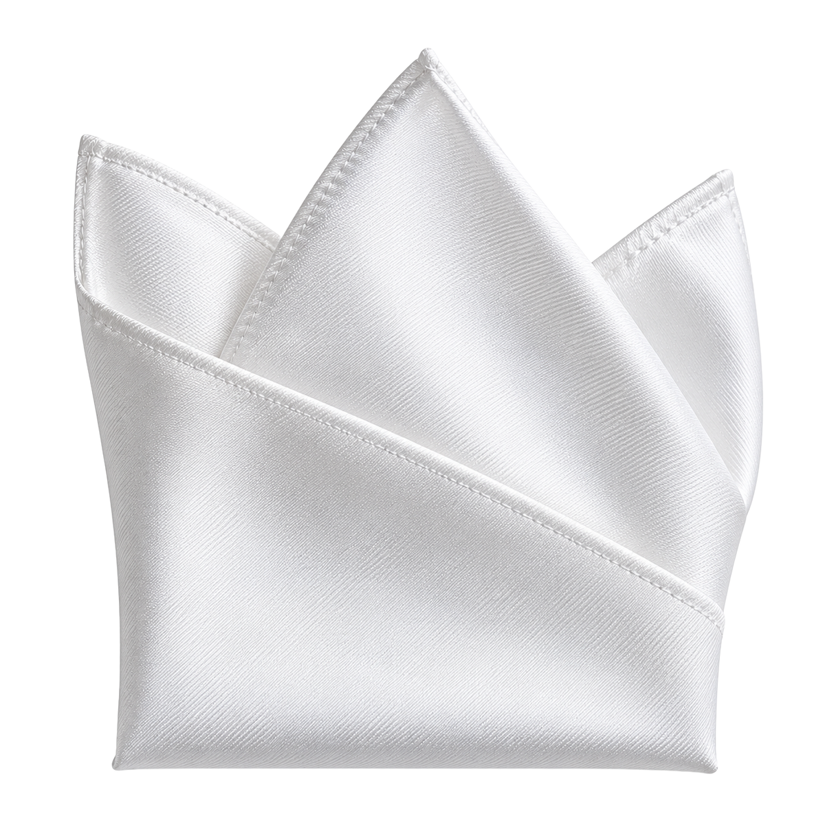 White Silk Pocket Square | Rivenor Velow