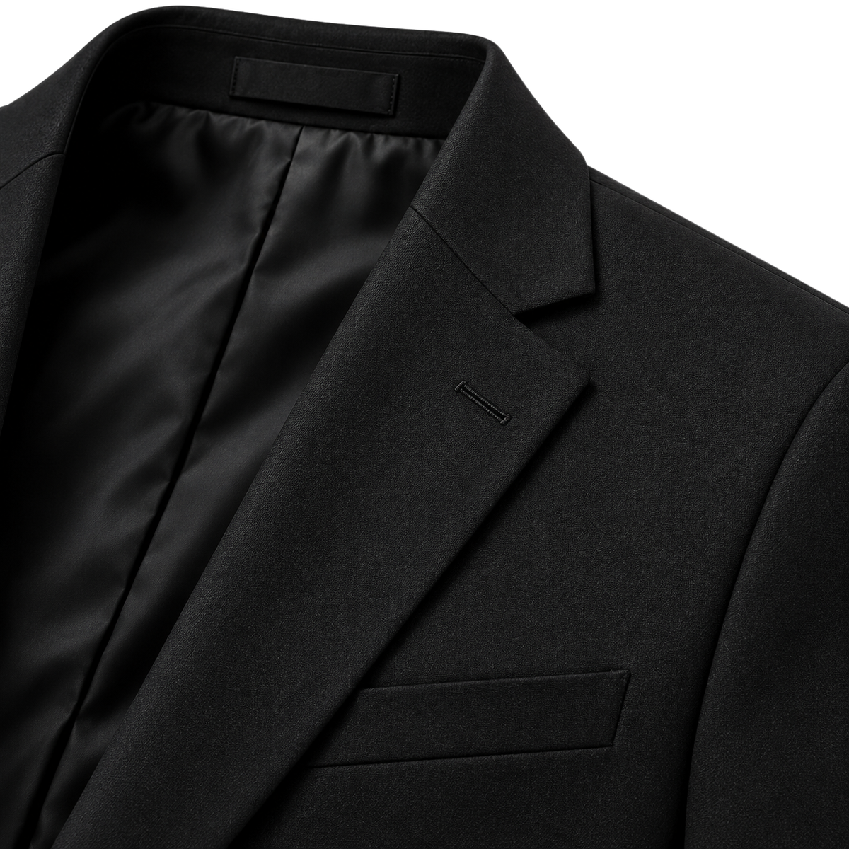 Tailored Black Wool Blazer | Rivenor Velow