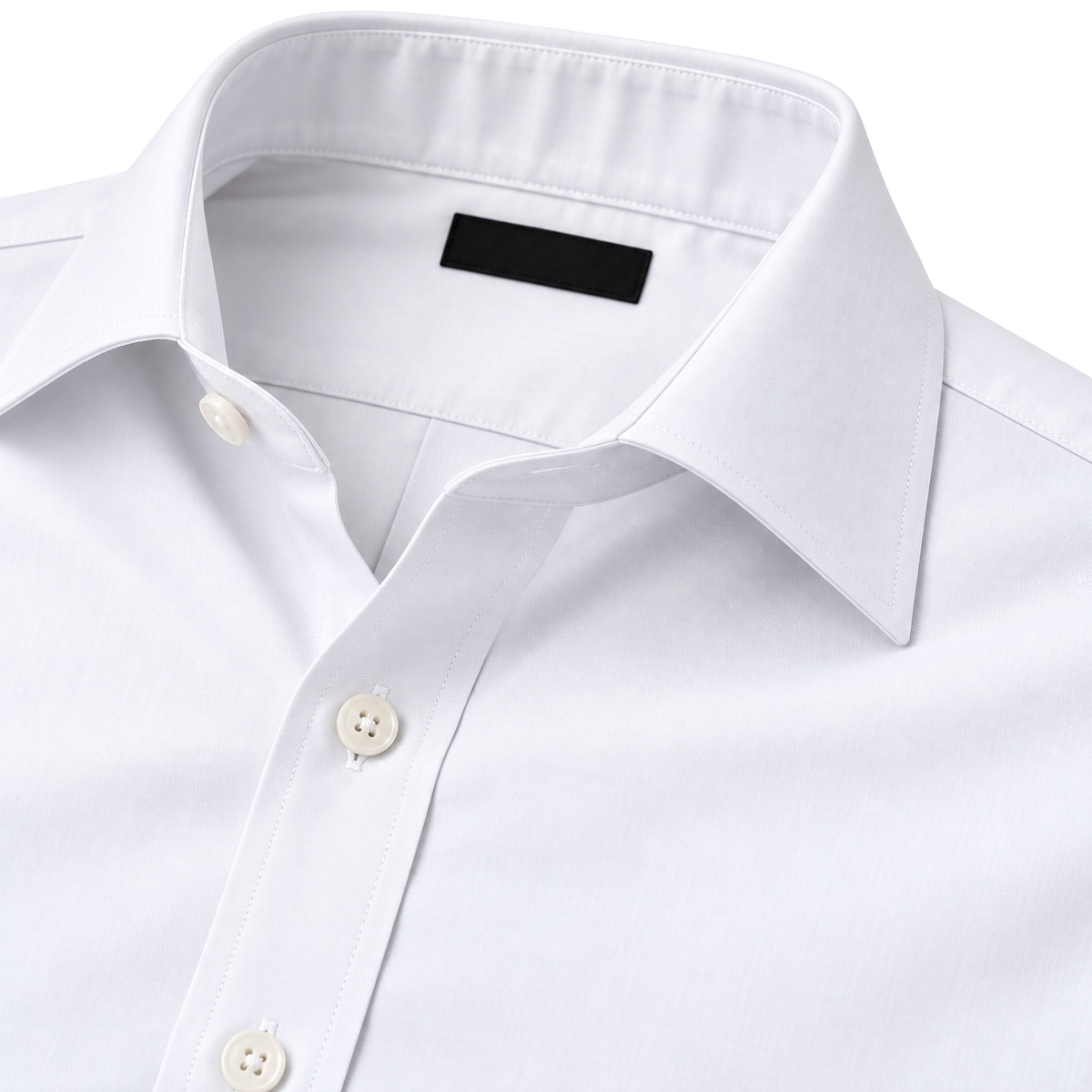 Premium White Cotton Dress Shirt | Rivenor Velow