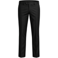 Tailored Black Wool Trousers | Rivenor Velow